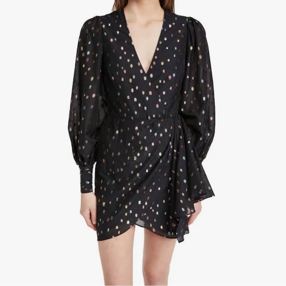 Yumi Kim All or Nothing Sheer Black & Polka Dot Mini Dress - Picture 3 of 8